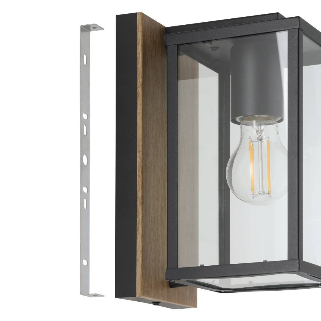Aplica Exterior BUDRONE 1xE27 IP44 900289 APLICA PERETE / NEAGRA Lighting Fixtures