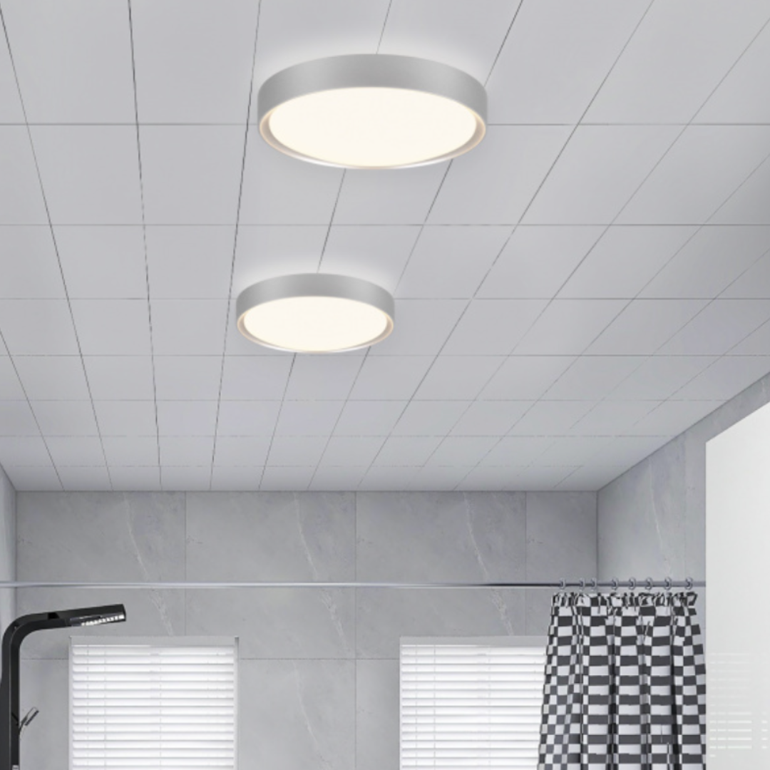 LED плафон за баня IP44 Clarimo Grey 12W еквивалент 100W