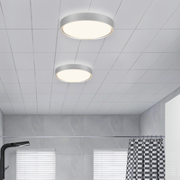 LED плафон за баня IP44 Clarimo Grey 12W еквивалент 100W