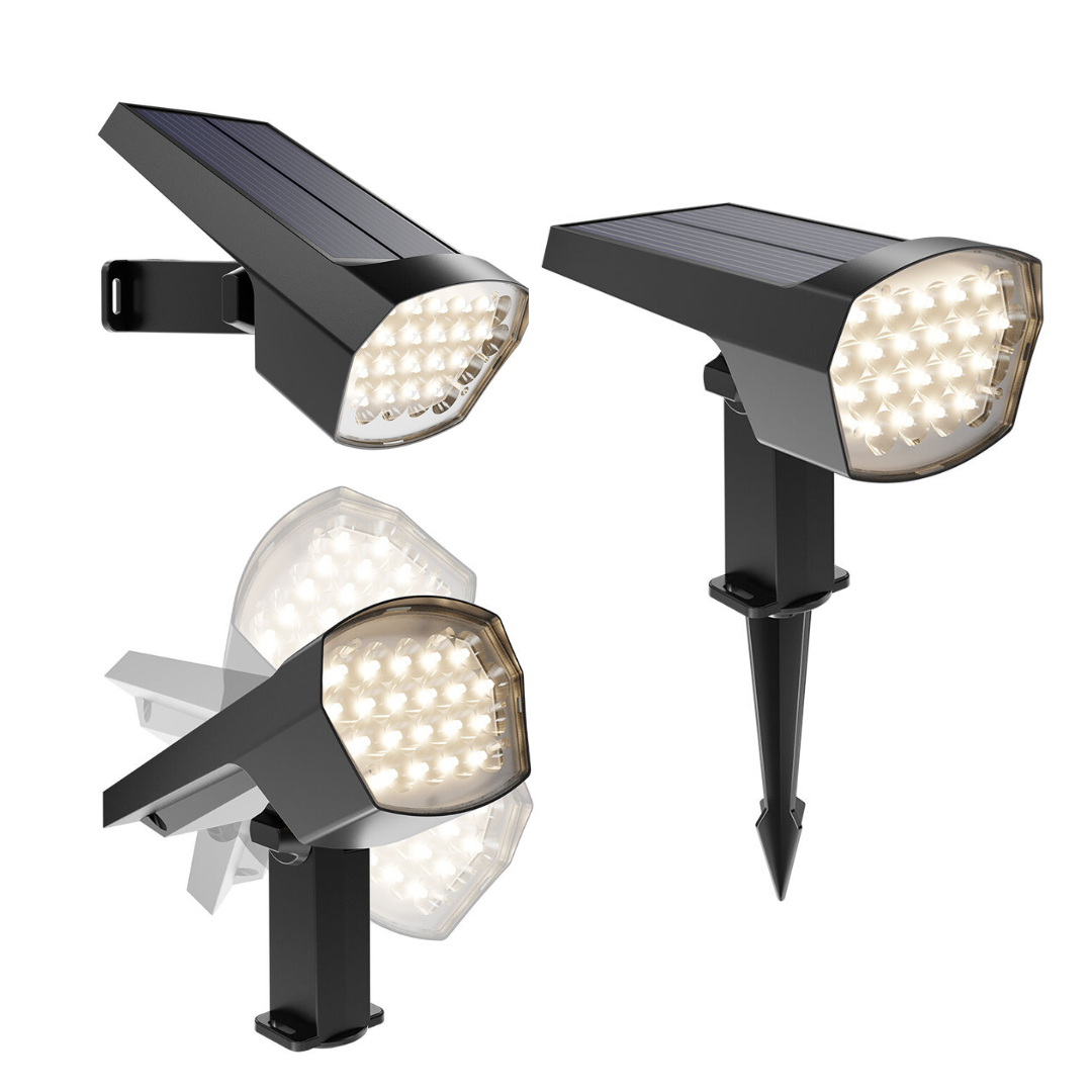 Соларен LED стълб за градина 12W