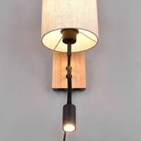 LED аплик за спалня NILAM Wood Design