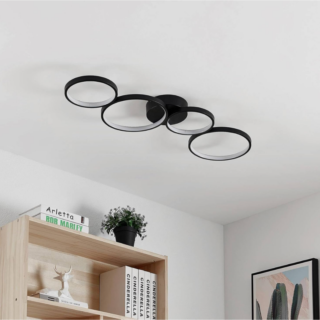 LED осветително тяло PREMIUM RONDO Black Еквивалент 500W Димиращо