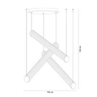 Lustra LED Smart Telecomanda Lucente AURIE / 100CM / SUSPENDATE Lighting Fixtures