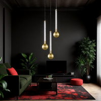 Осветително тяло висящо Luxury Gold Mida