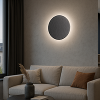 Аплик LED 9W Black RAVEN Stone Effect