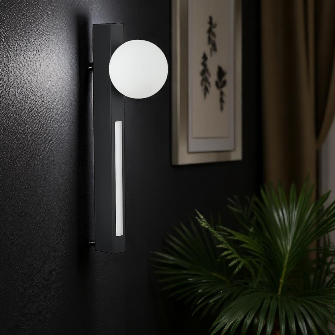 LED аплик 40cm черна KINKIET