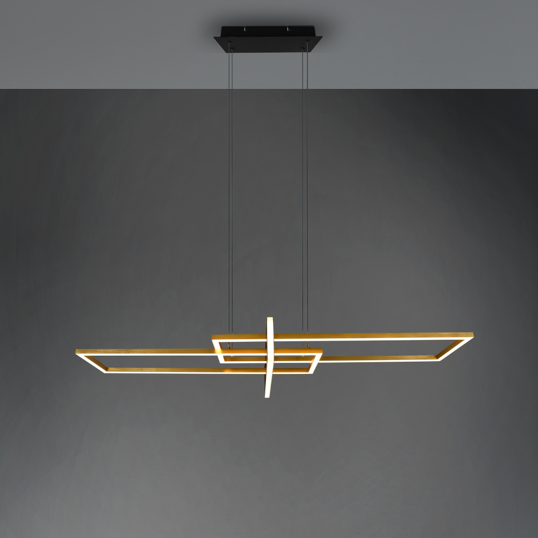 LED осветително тяло тип пендел PREMIUM SALINAS GOLD еквивалент 500W, димируемо