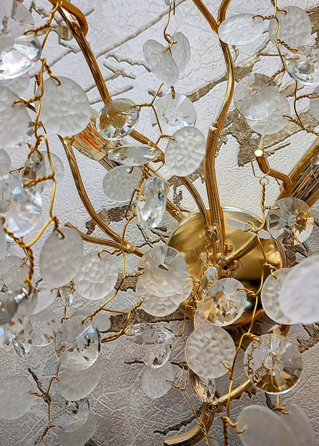 Стенен аплик Cristal Luxury Golden SunFlower