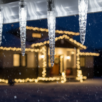 LED инсталация ледени висулки Coldvale 72 LED 1.8M Бял кабел IP44