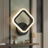 LED аплик Diamond Simple Black еквивалент 100W