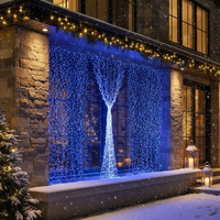 LED завеса Everblue 2.5x3m синя светлина 720 LED IP44