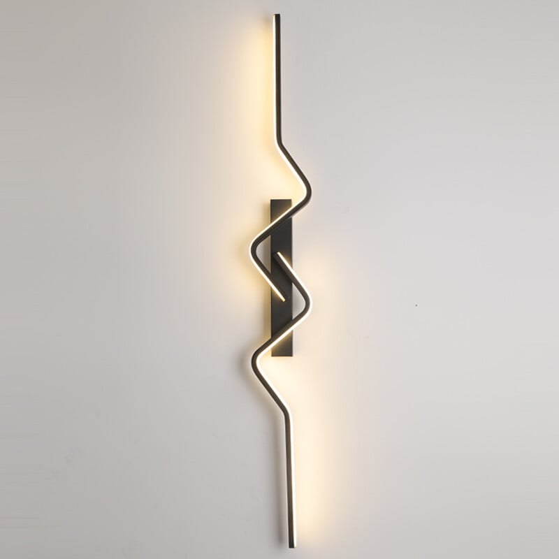 LED аплик за стена BEZY Черен 80 cm