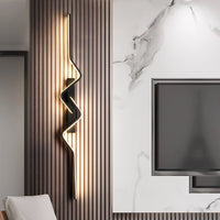 LED аплик за стена BEZY Черен 80 cm