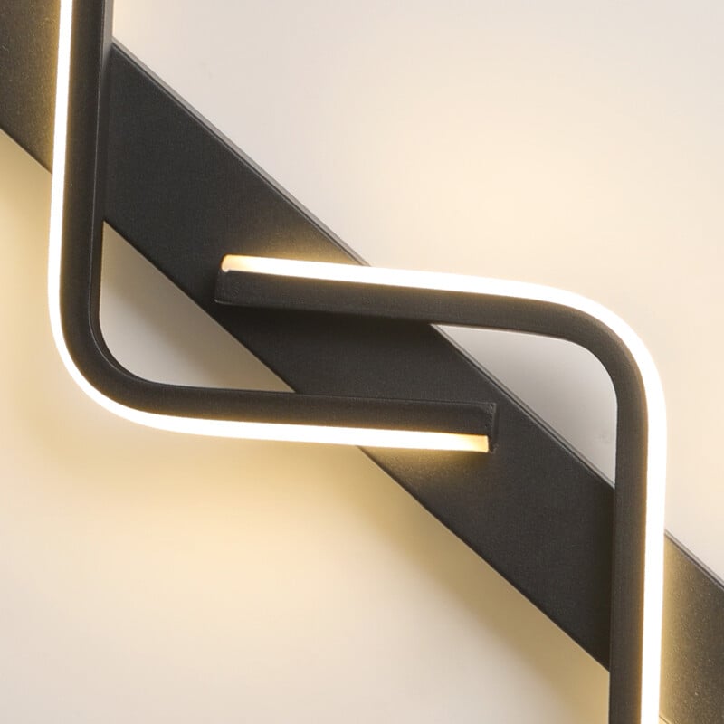 LED аплик за стена BEZY Черен 80 cm