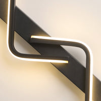 LED аплик за стена BEZY Черен 80 cm