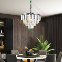 LED осветително тяло SILVER SHINE кристал Еквивалент 400W Монтаж аплик/с окачване