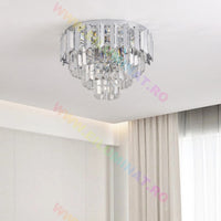 LED осветително тяло SILVER SHINE кристал Еквивалент 400W Монтаж аплик/с окачване