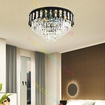 LED осветително тяло BLACK SHINE Cristal Еквивалент 600W Монтаж Аплик/С окачване