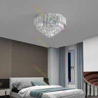 LED осветително тяло SILVER SHINE кристал Еквивалент 600W Монтаж аплик/с окачване
