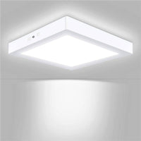 LED спот 18W квадратен бял / 205x205mm / повърхностен монтаж