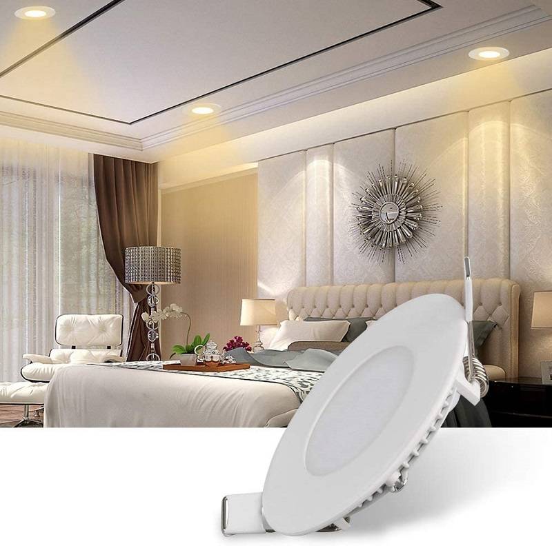 LED спот 6W Slim кръгъл бял / ⌀118mm / вграден