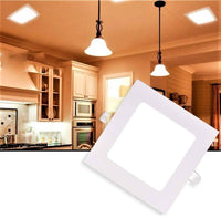 LED спот 6W Slim квадратен бял / 113x113mm / вграден