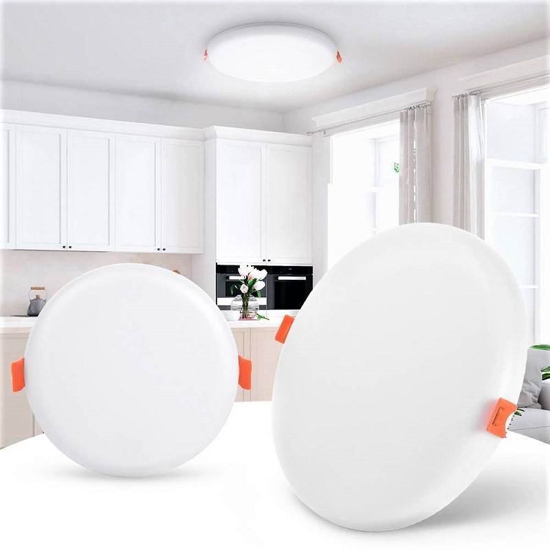 LED спот 14W Slim кръгъл бял FRAMELESS