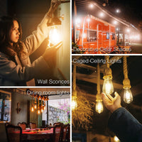 LED крушка E27 4W Филамент ST64 ДИМИРАЩА