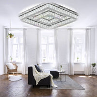 LED осветително тяло TWO SQUARE кристал еквивалент 500W с дистанционно