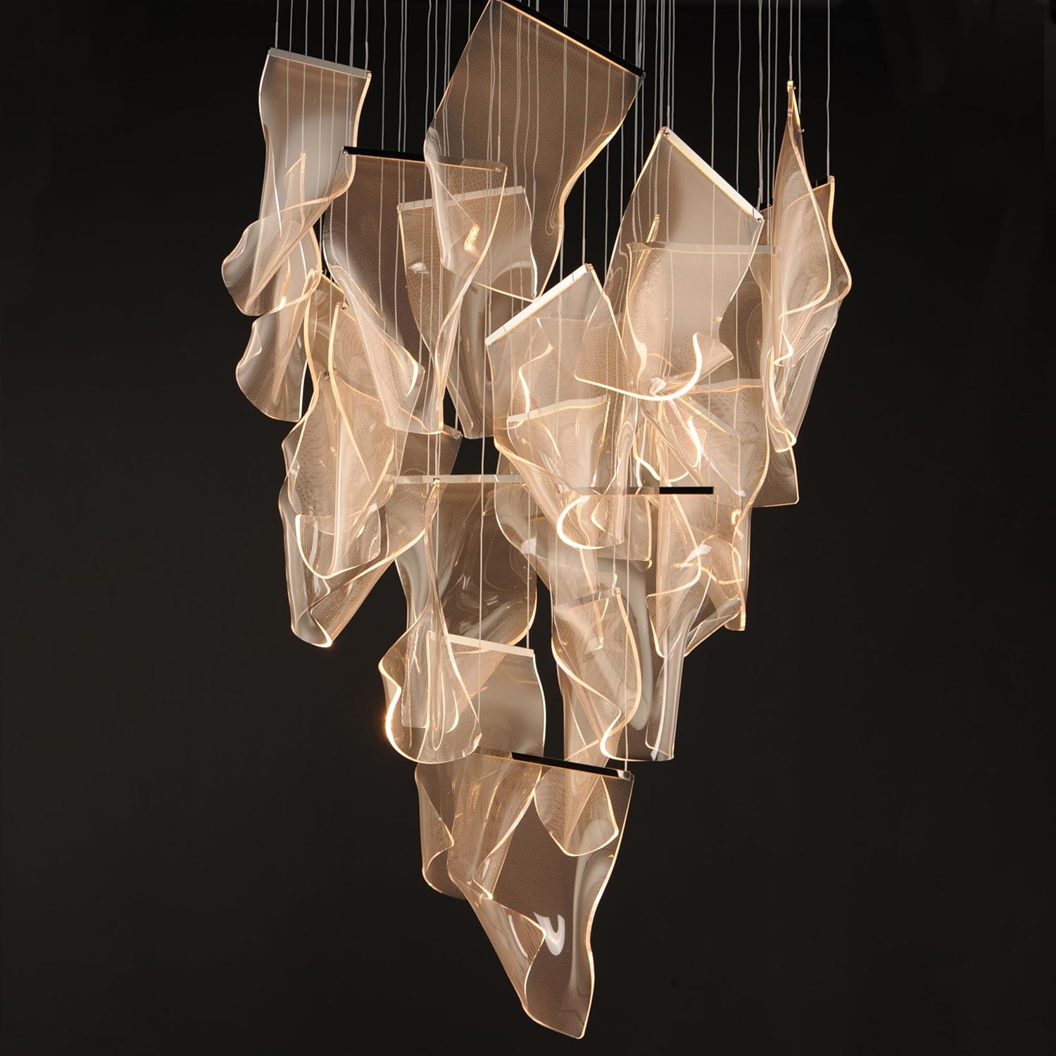 LED осветително тяло Luxury PAPER QUILL GOLD 25 елемента Еквивалент 500W