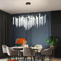 Полилей кристал LUXURY Black Willow 120X45 CM