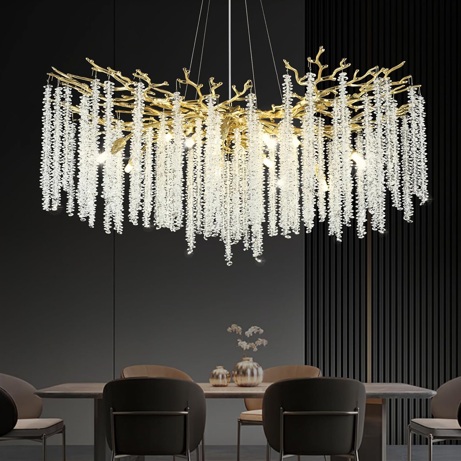 Полилей кристал LUXURY Golden Willow 100CM