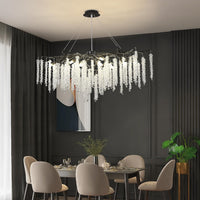 Полилей кристал LUXURY Black Willow 120X45 CM
