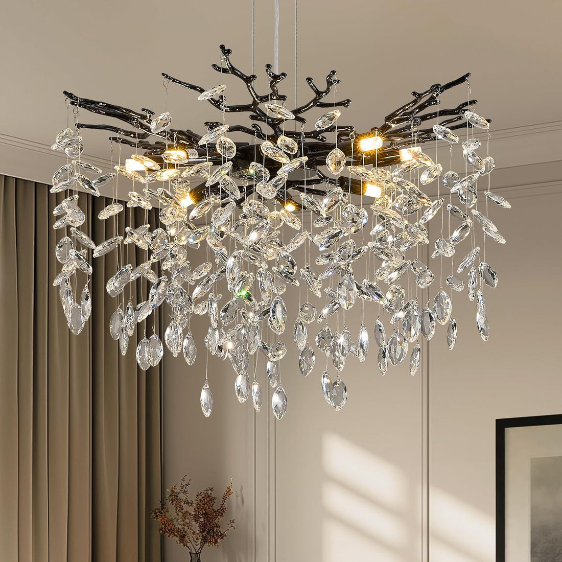 Кристален полилей Silver Crystal Symphony 50 cm