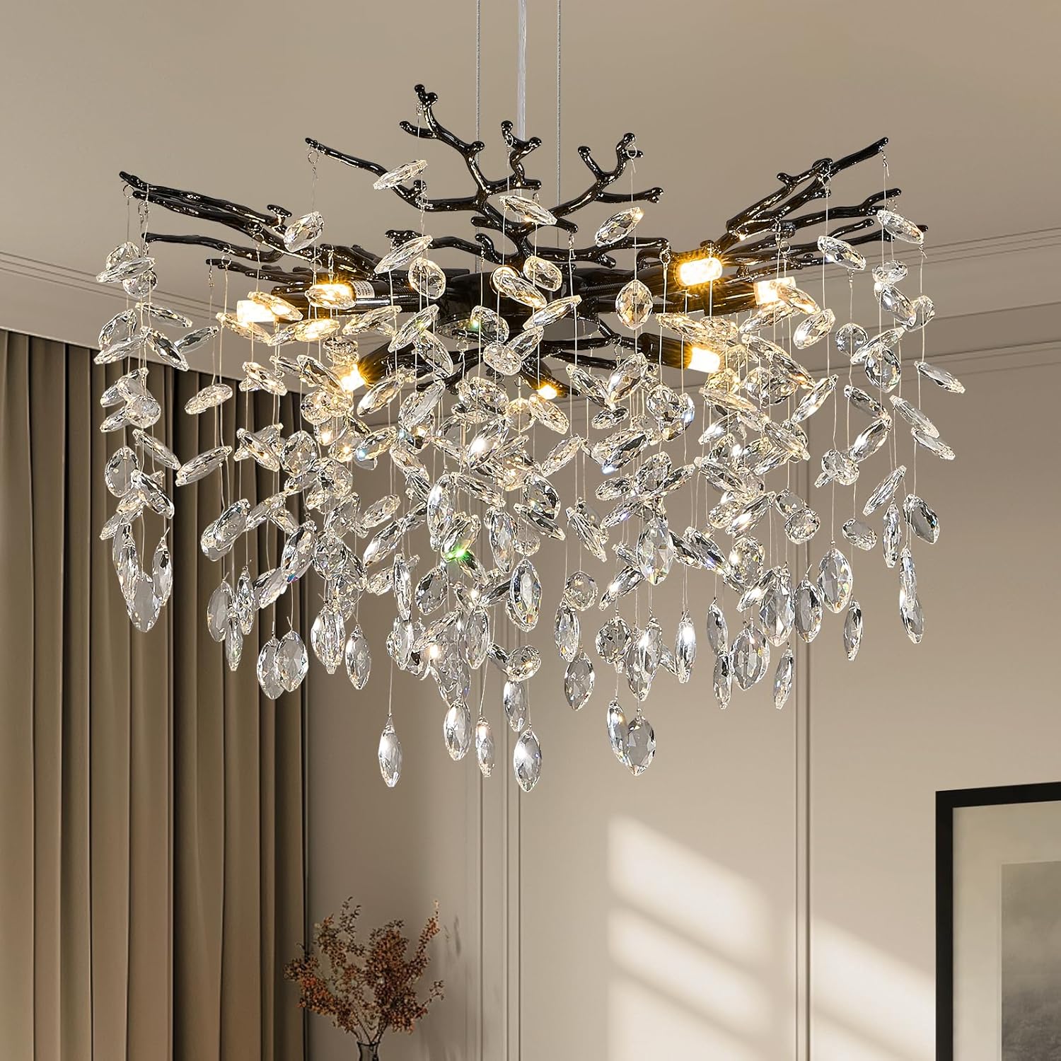 Кристален полилей Silver Crystal Symphony 50 cm
