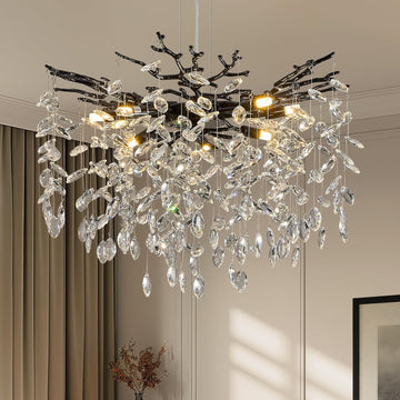 Кристален полилей Silver Crystal Symphony 50 cm