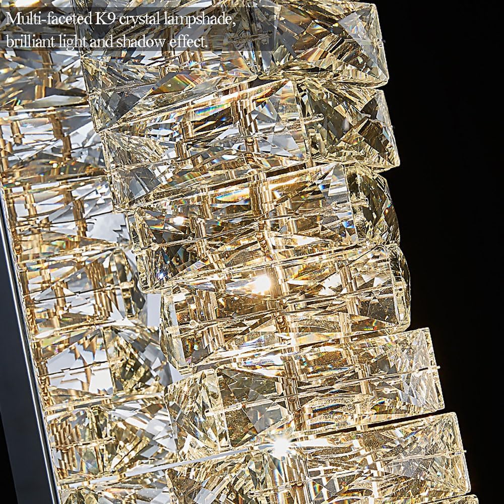 LED аплик кристал WAVE Chrome 48cm