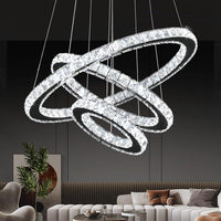 LED осветително тяло 3 сегмента CRISTAL SLIM еквивалент 600W с дистанционно