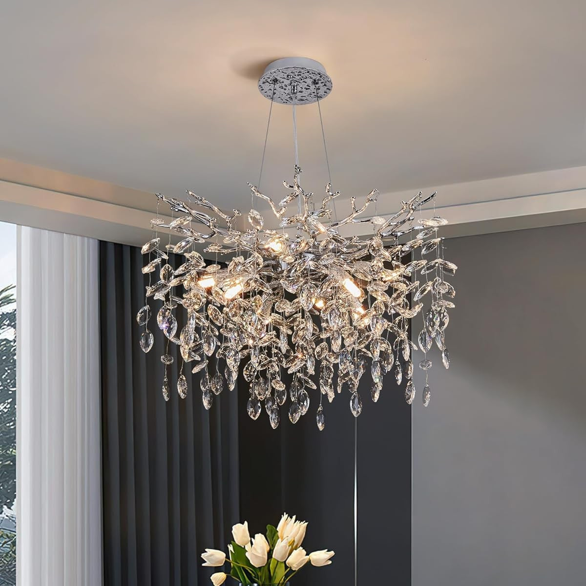 Кристален полилей Silver Crystal Harmony 46 cm