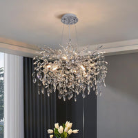 Кристален полилей Silver Crystal Harmony 46 cm