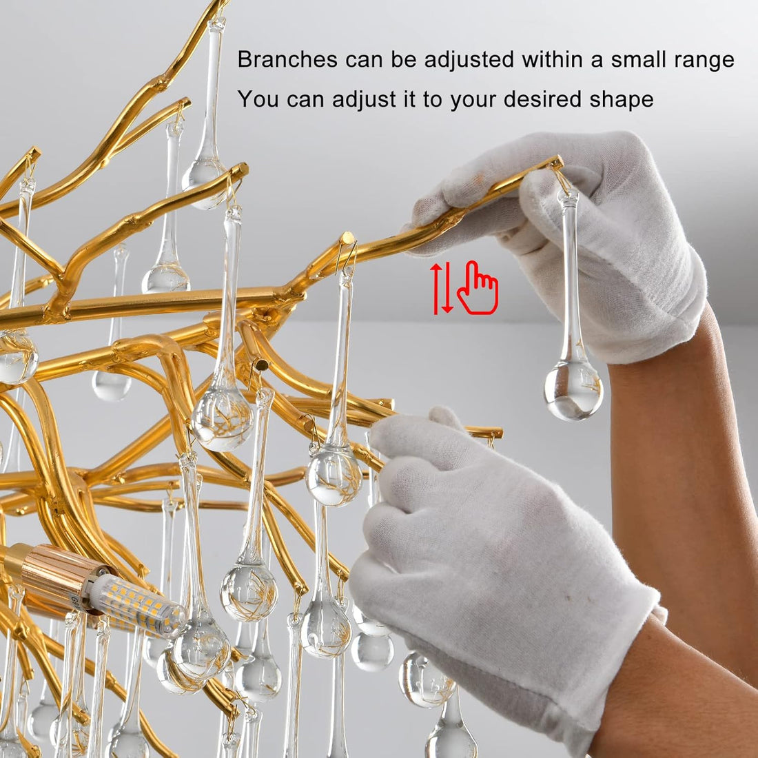 Полилей кристал LUXURY Golden Tears 120x45cm