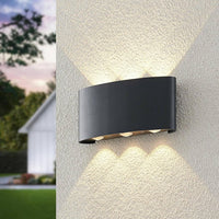 LED аплик 6W TRIO за външен монтаж, Черен