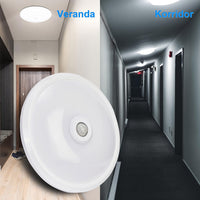 LED плафон 12W с датчик за движение, еквивалентен на 75W