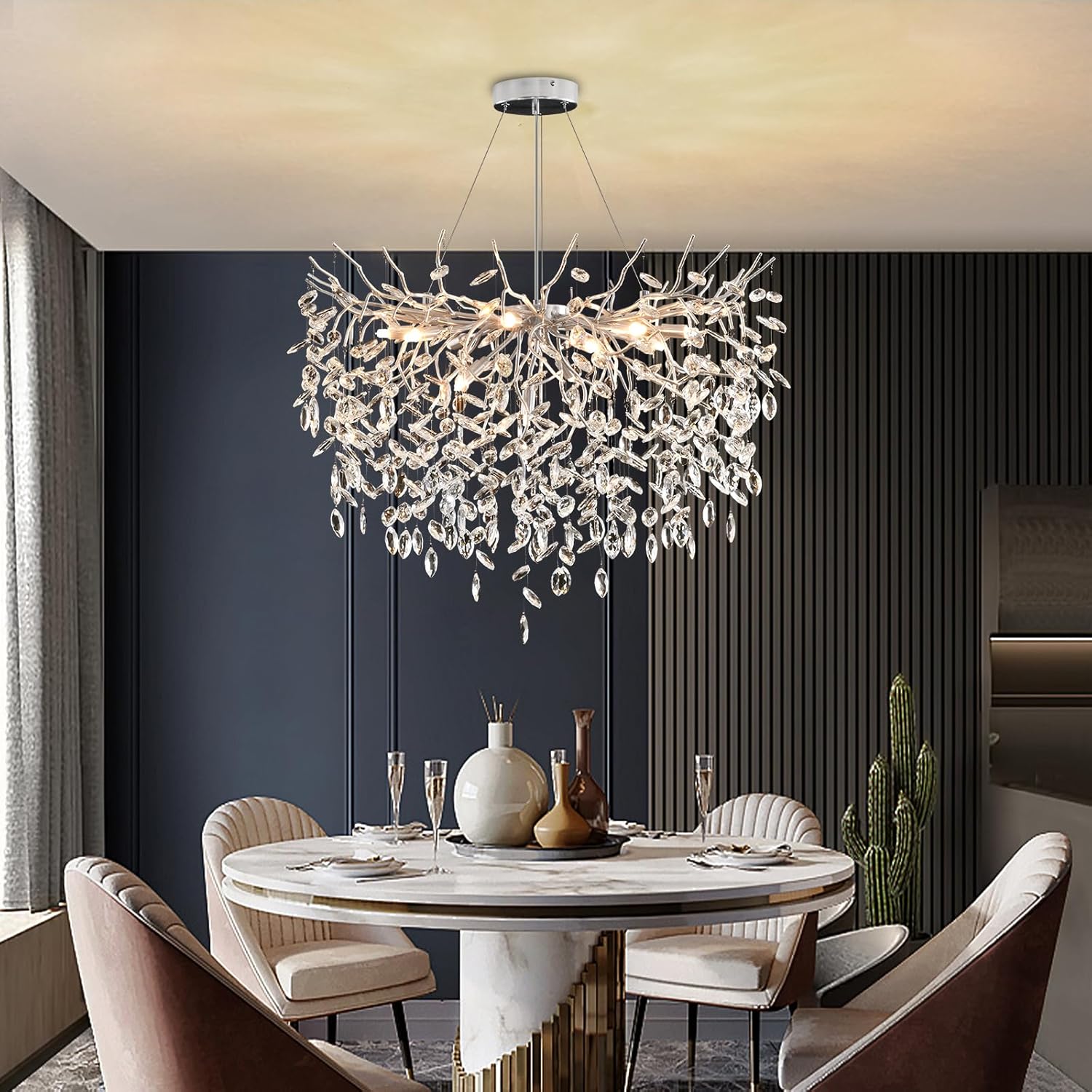 Кристален полилей LUXURY Silver Klara