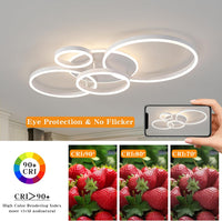 LED осветително тяло 234W CIRCLE White Luxury Еквивалент 1200W Дистанционно