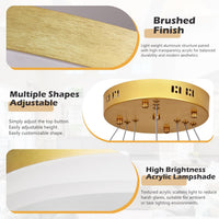 LED осветително тяло WONDERLAND Gold 3 сегмента еквивалент 600W