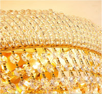 Lustra LED Aplicata Crystal Dome Telecomanda si RGB Chandeliers