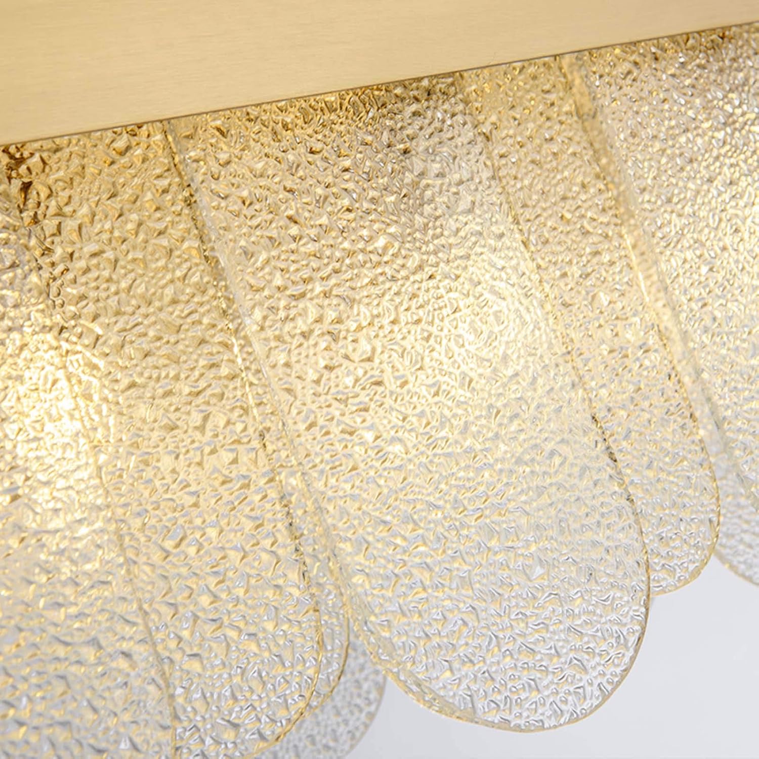 LED осветително тяло висящо QUEEN Gold кристал 80x30cm