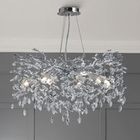 Candelabru Cristal LUXURY Silver CINDY 80cm ARGINTIE / 80CM / LUXURY Chandeliers Crystal