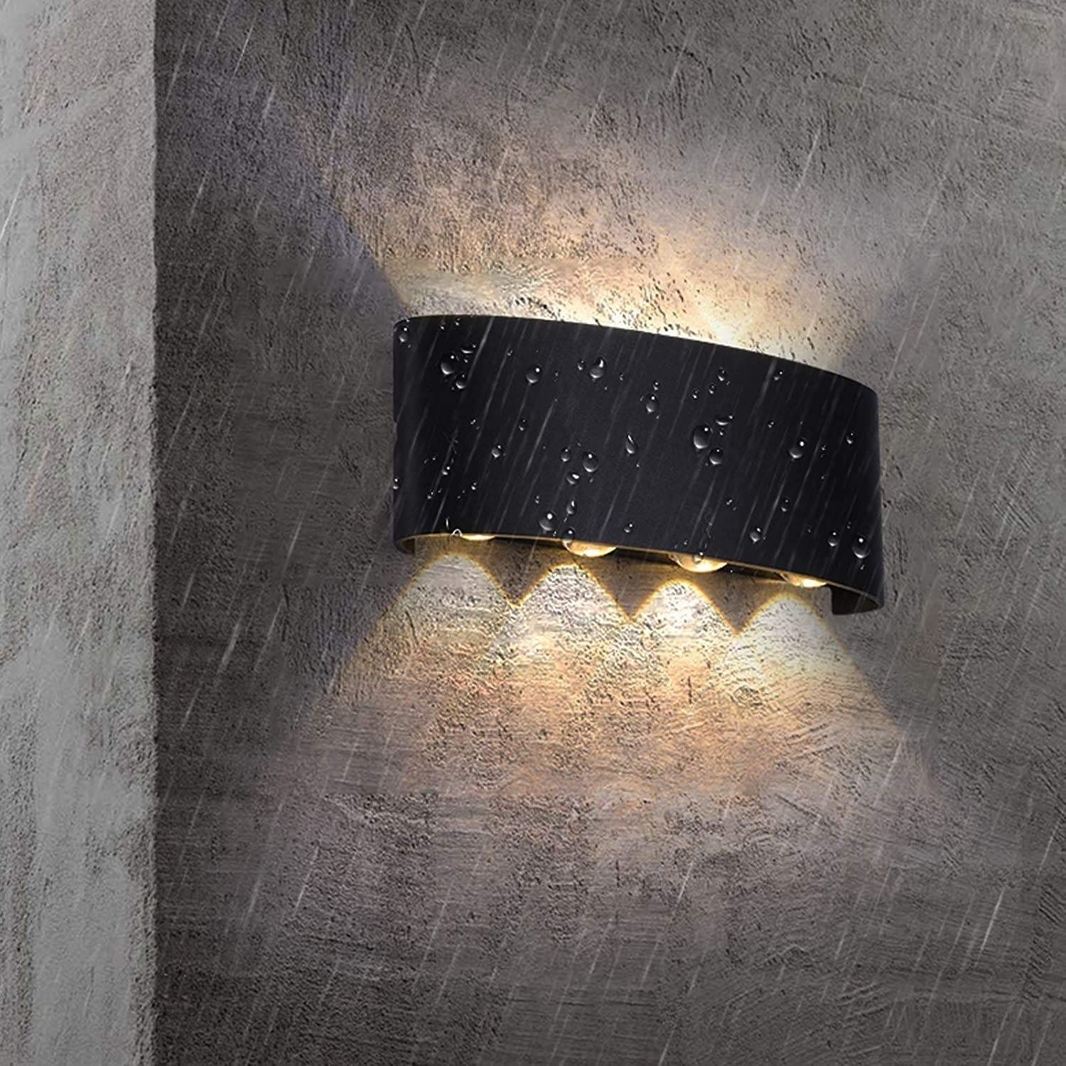 LED аплик 8W TRIO за външен монтаж Черен